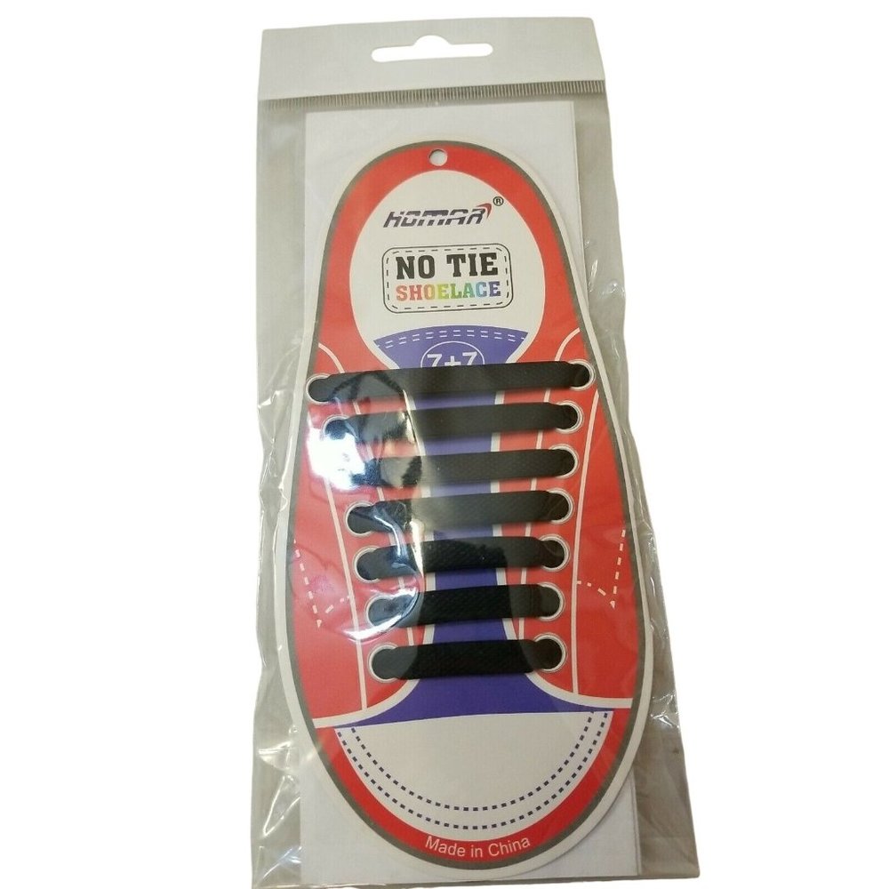 HOMAR KIDS Gray 7 + 7 Silicone No Tie Shoelaces Waterproof Flexible